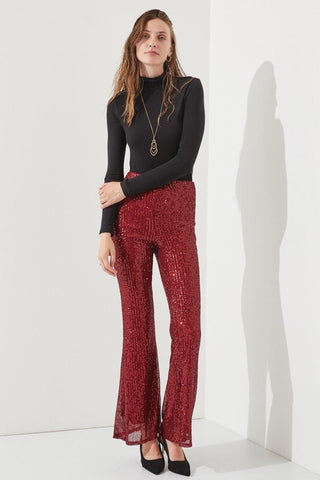 Sparkly High Waisted Sequin Pants from Flare Pants collection you can buy now from Fashion And Icon online shop