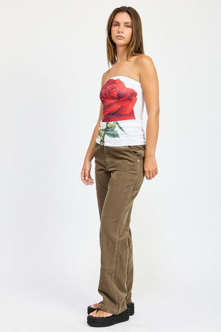 Straight Leg Corduroy Pants from Straight Pants collection you can buy now from Fashion And Icon online shop