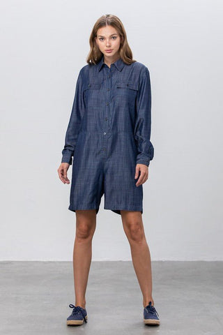 Tencel Short Jumpsuit from Rompers collection you can buy now from Fashion And Icon online shop