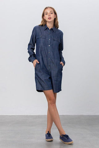 Tencel Short Jumpsuit from Rompers collection you can buy now from Fashion And Icon online shop