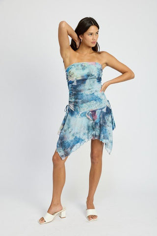 Tie Dye Mini Dress from Midi Dresses collection you can buy now from Fashion And Icon online shop