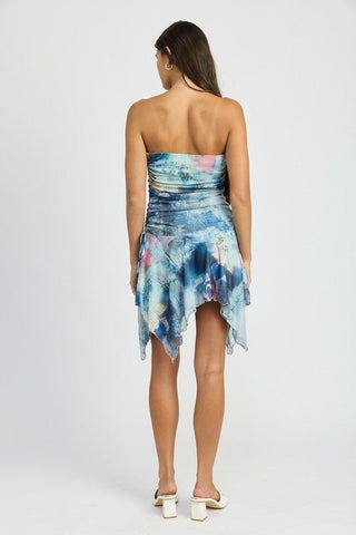 Tie Dye Mini Dress from Midi Dresses collection you can buy now from Fashion And Icon online shop