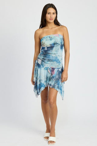 Tie Dye Mini Dress from Midi Dresses collection you can buy now from Fashion And Icon online shop