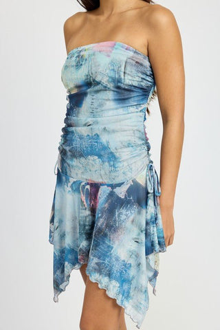 Tie Dye Mini Dress from Midi Dresses collection you can buy now from Fashion And Icon online shop