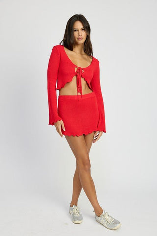 Tie Front Crochet Cardigan from Knit Tops collection you can buy now from Fashion And Icon online shop