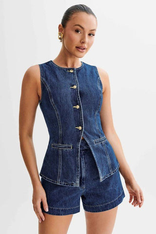 Two Piece Denim Set from Matching Sets collection you can buy now from Fashion And Icon online shop