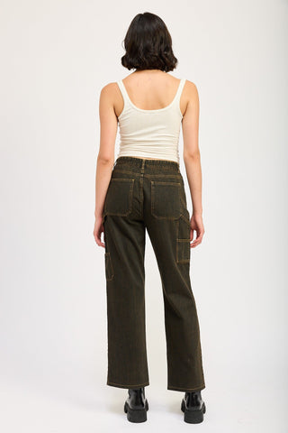 Vintage Wash Straight - Leg Denim Pants from Straight Jeans collection you can buy now from Fashion And Icon online shop