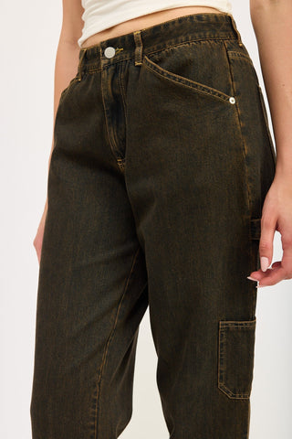 Vintage Wash Straight - Leg Denim Pants from Straight Jeans collection you can buy now from Fashion And Icon online shop