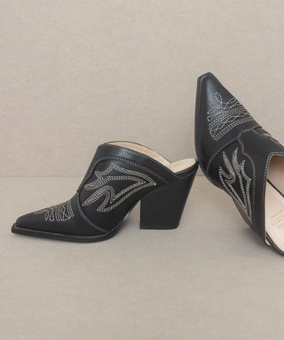 Western Mule from Heels collection you can buy now from Fashion And Icon online shop