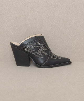 Western Mule from Heels collection you can buy now from Fashion And Icon online shop