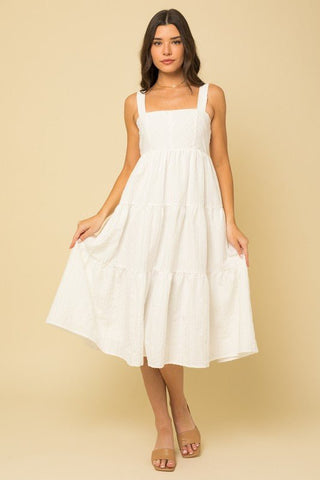 White Midi Dress from Midi Dresses collection you can buy now from Fashion And Icon online shop