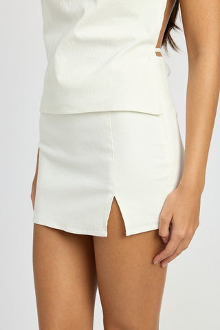 White Mini Skirt from Mini Skirts collection you can buy now from Fashion And Icon online shop