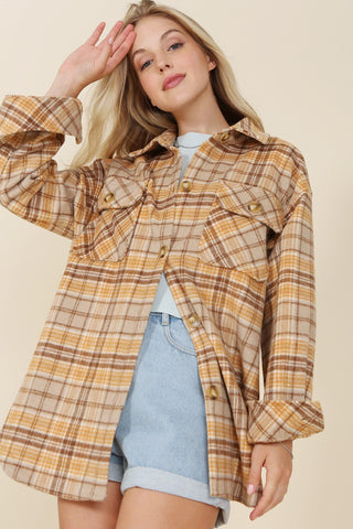 Wool Blend Plaid Shirt Jacket from Overshirts collection you can buy now from Fashion And Icon online shop