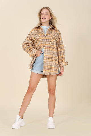 Wool Blend Plaid Shirt Jacket from Overshirts collection you can buy now from Fashion And Icon online shop