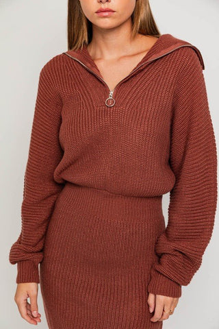 Zipper Sweater Dress from collection you can buy now from Fashion And Icon online shop