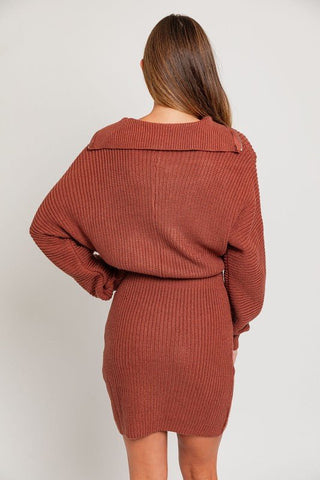 Zipper Sweater Dress from collection you can buy now from Fashion And Icon online shop