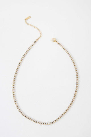 Gold Tennis Necklace