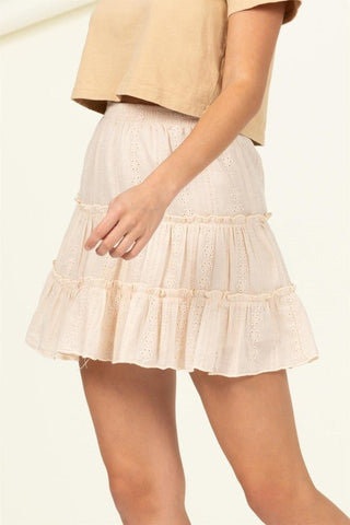 Bella Tiered Mini Skirt from Mini Skirts collection you can buy now from Fashion And Icon online shop