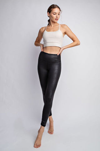 Black Faux leather leggings from Leggings collection you can buy now from Fashion And Icon online shop