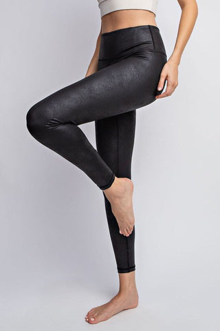 Black Faux leather leggings from Leggings collection you can buy now from Fashion And Icon online shop
