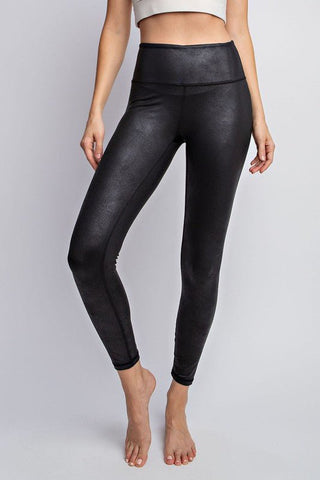Black Faux leather leggings from Leggings collection you can buy now from Fashion And Icon online shop