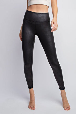 Black Faux leather leggings from Leggings collection you can buy now from Fashion And Icon online shop