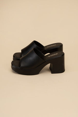 Block Heel Mule from Sandals collection you can buy now from Fashion And Icon online shop