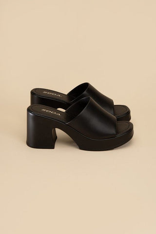 Block Heel Mule from Sandals collection you can buy now from Fashion And Icon online shop