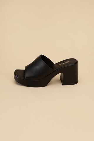 Block Heel Mule from Sandals collection you can buy now from Fashion And Icon online shop