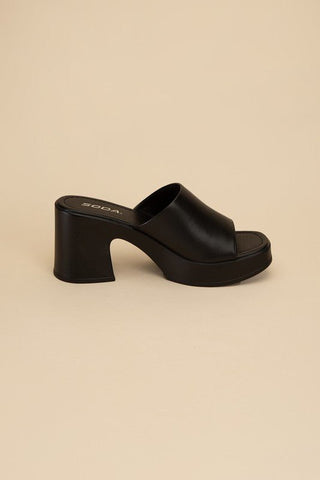 Block Heel Mule from Sandals collection you can buy now from Fashion And Icon online shop