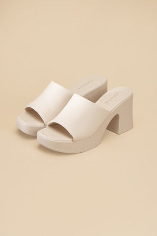 Block Heel Mule from Sandals collection you can buy now from Fashion And Icon online shop