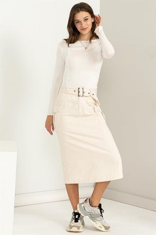 Cargo Midi Skirt from Midi Skirts collection you can buy now from Fashion And Icon online shop