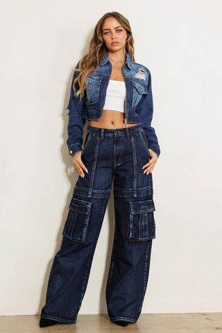 Cargo Wide leg Jeans from Jeans collection you can buy now from Fashion And Icon online shop