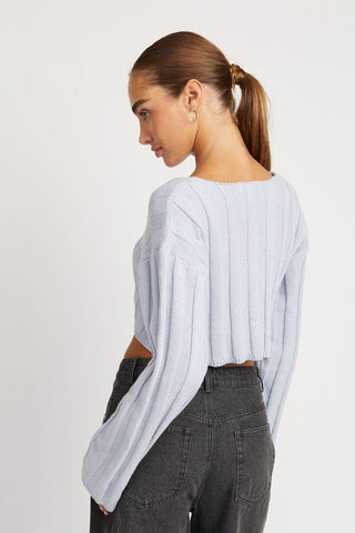 Crop Ribbed Sweater from Sweaters collection you can buy now from Fashion And Icon online shop