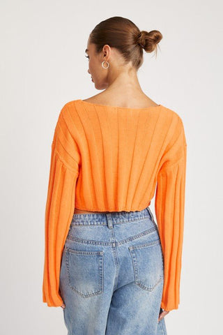 Crop Ribbed Sweater from Sweaters collection you can buy now from Fashion And Icon online shop