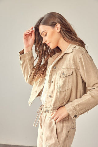 Cropped Denim Jacket from Denim Jackets collection you can buy now from Fashion And Icon online shop