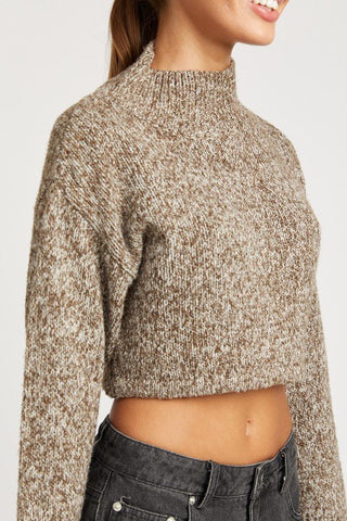 Cropped Turtleneck Sweater from Sweaters collection you can buy now from Fashion And Icon online shop