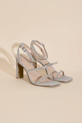 DEVIN-1 Silver Rhinestone Heels from collection you can buy now from Fashion And Icon online shop