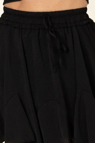 Drawstring Ruffle Mini Skirt from Mini Skirts collection you can buy now from Fashion And Icon online shop