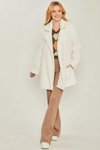 Faux Fur Midi Coat from Coats collection you can buy now from Fashion And Icon online shop