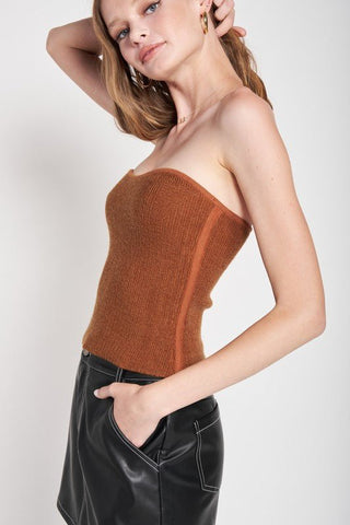 Fuzzy Tube Top from Tops collection you can buy now from Fashion And Icon online shop