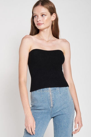 Fuzzy Tube Top from Tops collection you can buy now from Fashion And Icon online shop