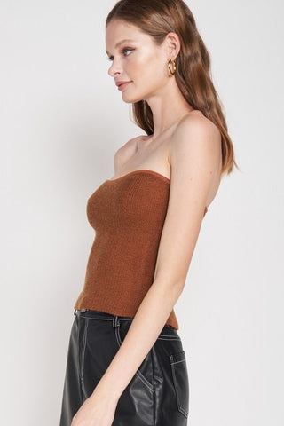 Fuzzy Tube Top from Tops collection you can buy now from Fashion And Icon online shop