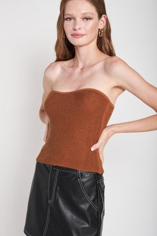 Fuzzy Tube Top from Tops collection you can buy now from Fashion And Icon online shop