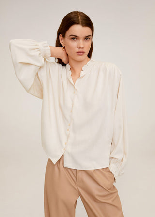 Gathered Details Blouse from Blouses collection you can buy now from Fashion And Icon online shop