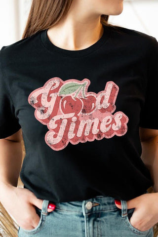Good Times T-Shirt from Basic Tops collection you can buy now from Fashion And Icon online shop