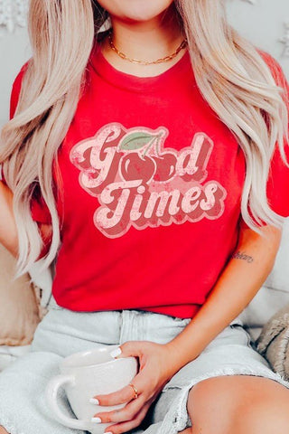 Good Times T-Shirt from Basic Tops collection you can buy now from Fashion And Icon online shop