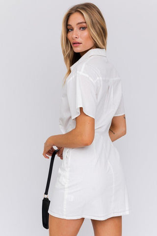 Half Sleeve Shirt Mini Dress from collection you can buy now from Fashion And Icon online shop