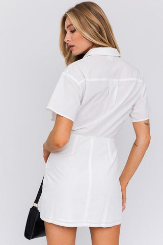 Half Sleeve Shirt Mini Dress from collection you can buy now from Fashion And Icon online shop