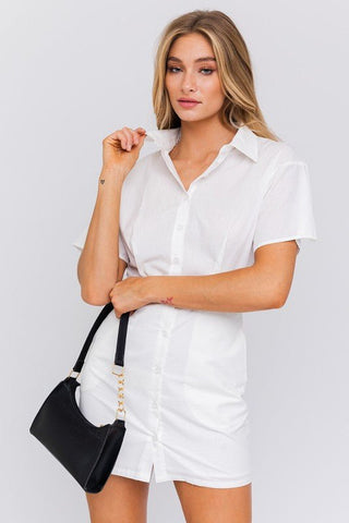 Half Sleeve Shirt Mini Dress from collection you can buy now from Fashion And Icon online shop